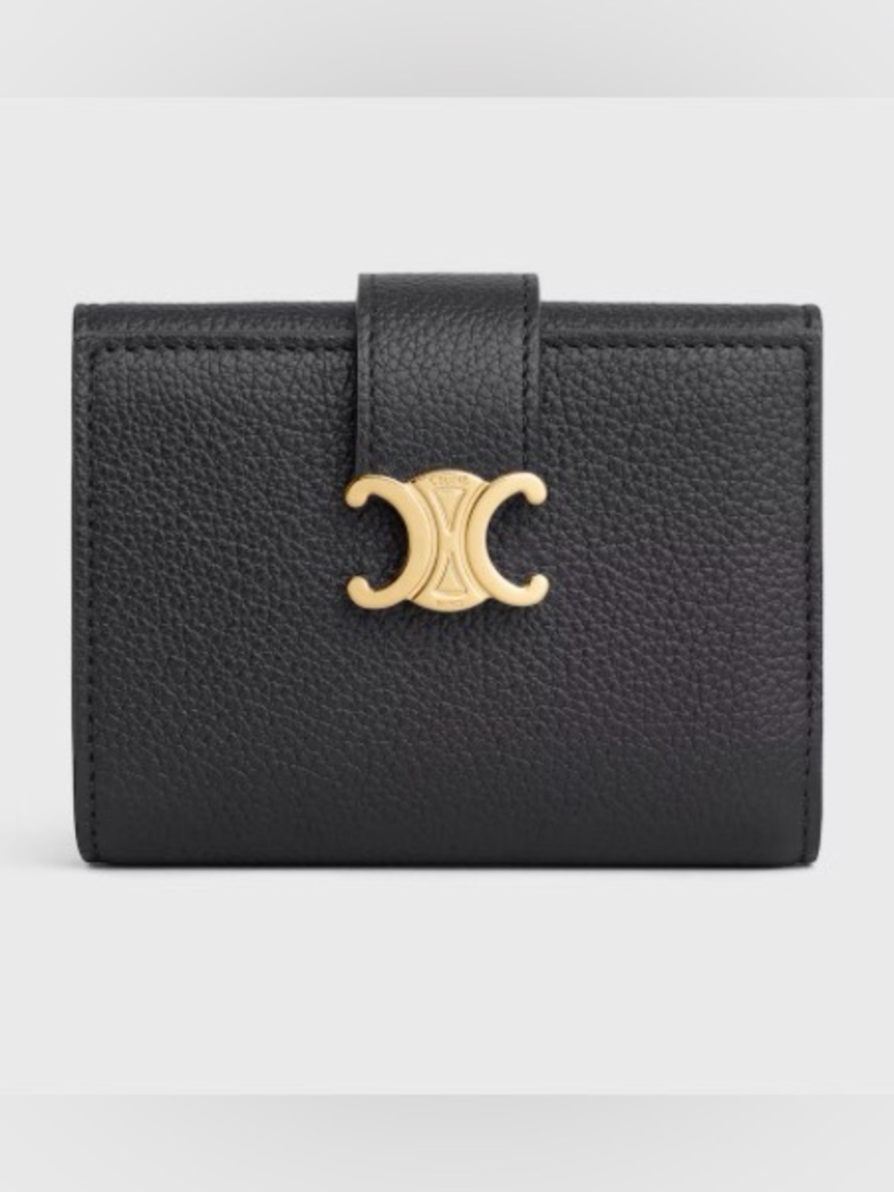 NWOT Celine Black Leather Fine Strap Wallet Nino in Supple Grained Calfskin - Picture 7 of 9